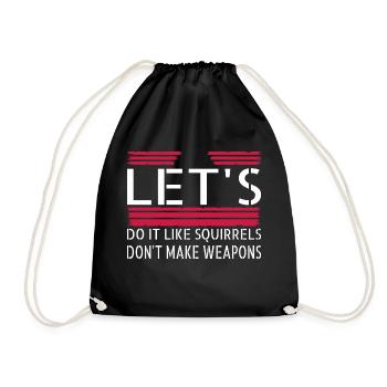 Funky Peace Fun Hippie Peace Movement Humour - Sac de sport léger - noir - Devant