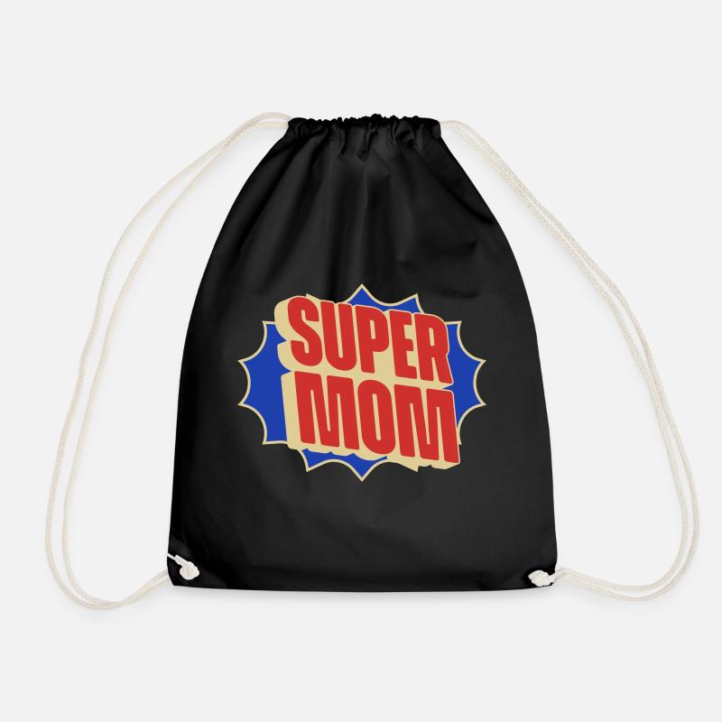 Super Mama - Turnbeutel - Schwarz
