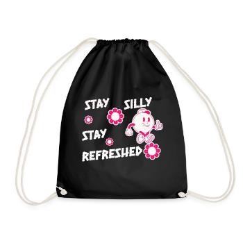 Siroter Amusant Ludique Heureux Célébrer Mignon Joyeux - Sac de sport léger - noir - Devant