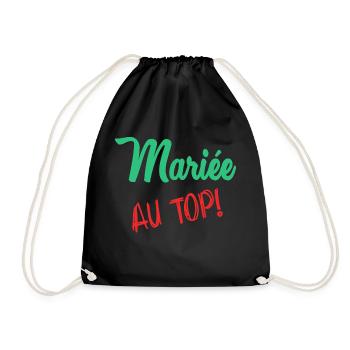 EVJF. MARIEE. TEAM. TEAM MARIEE. FUTURE MARIEE - Sac de sport léger - noir - Devant