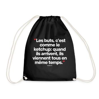 Citation célèbre footballeur - Sac de sport léger - noir - Devant