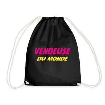 MEILLEURE VENDEUSE DU MONDE - Sac de sport léger - noir - Devant