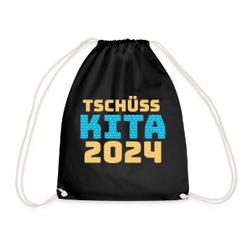 Tschüss Kita 2024 - Turnbeutel - Schwarz - Vorne