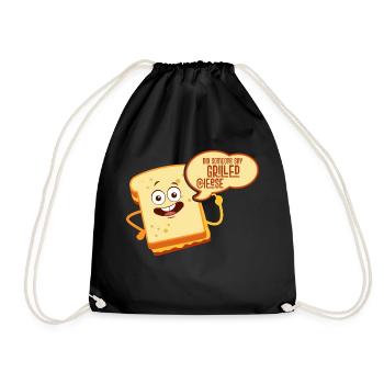 Quelqu’un a-t-il dit sandwich au fromage grillé - Sac de sport léger - noir - Devant