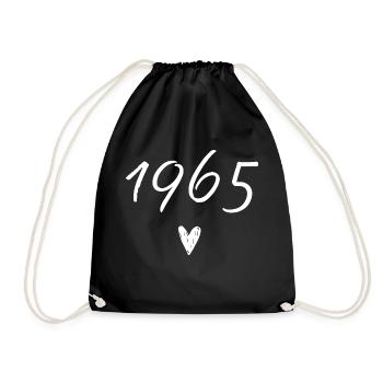 1965 coeur anniversaire - Sac de sport léger - noir - Devant