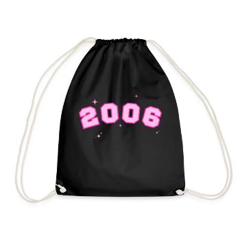 2006 rose étoile - Sac de sport léger - noir - Devant