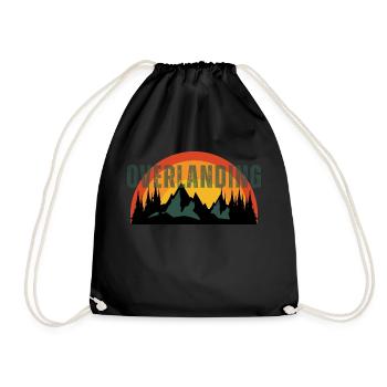Overlanding Accessories, Overlanding Gear, Offroad - Drawstring Bag - black - Front