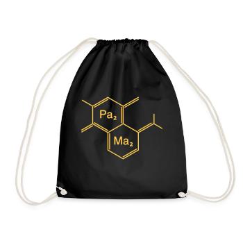 chemical papa + mama - Drawstring Bag - black - Front