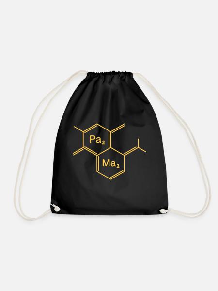 chemical papa + mama - Drawstring Bag - black