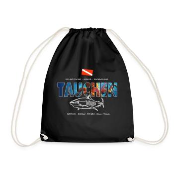 Plongée plongée plongée apnée - Sac de sport léger - noir - Devant