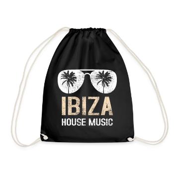 Ibiza House - Turnbeutel - Schwarz - Vorne