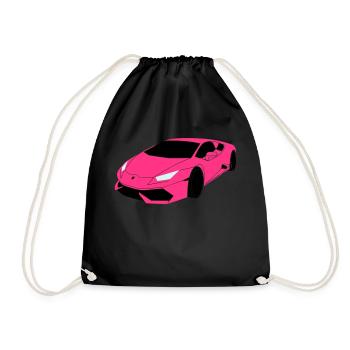 Voiture de sport Lambo - Sac de sport léger - noir - Devant