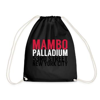 Mambo Palladium 53RD Street - Salsa Dance Shirt - Turnbeutel - Schwarz - Vorne