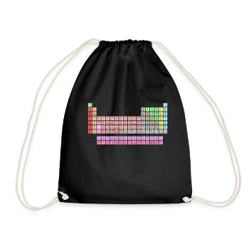 periodic system - Drawstring Bag - black - Front