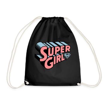 Supergirl Logo Original - Turnbeutel - Schwarz - Vorne