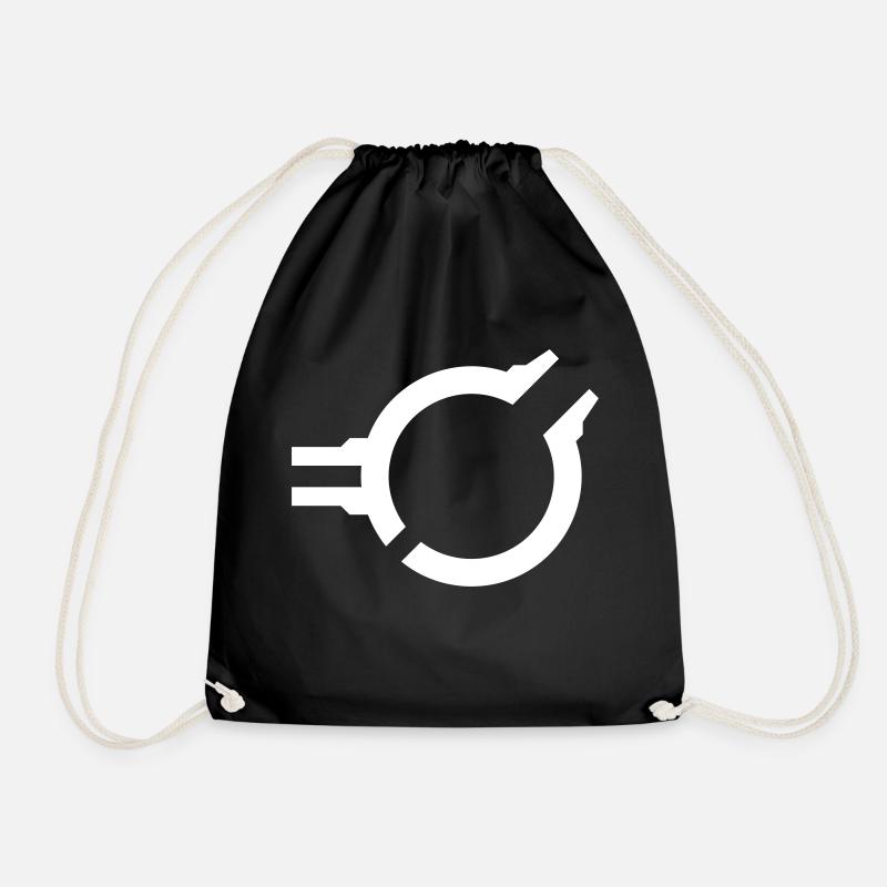 SciFi Circle C - Drawstring Bag - black