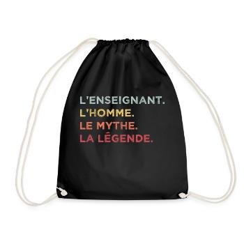 L enseignant l homme le mythe la legende - Sac de sport léger - noir - Devant
