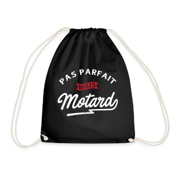 Pas parfait cadeau moto motard humour - Sac de sport léger - noir - Devant