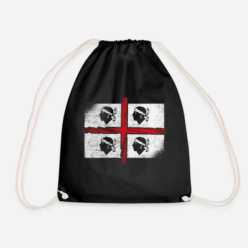 Sardinia by the Manzanita's - Drawstring Bag - black