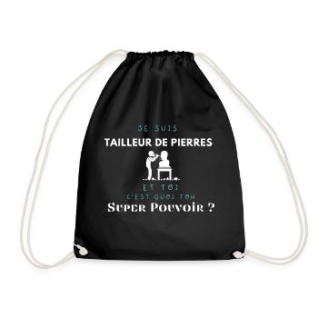 Tailleur de pierre - Sac de sport léger - noir - Devant