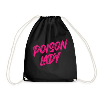 Poison Lady (pink) - Drawstring Bag - black - Front