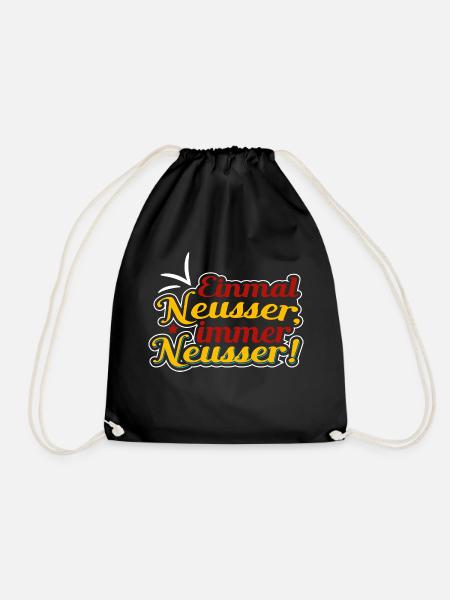 Einmal Neusser immer Neusser! Geschenkidee 2021 - Turnbeutel - Schwarz