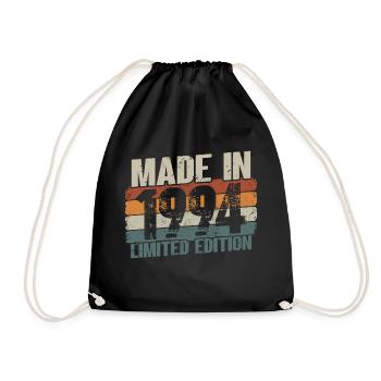 Née en 1994 né 27 anniversaire cadeau - Sac de sport léger - noir - Devant