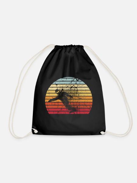 Retro Snowboarder Snowboarding Ski Urlaub Snowboar - Turnbeutel - Schwarz