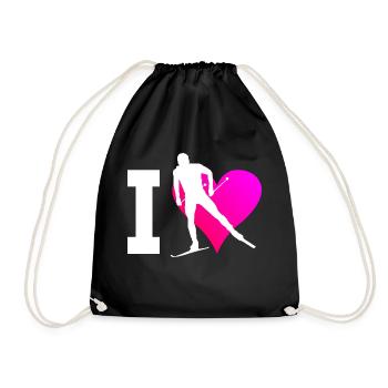 Men's Cross Country Skating Women Cross-Country Classic - Drawstring Bag - black - Front