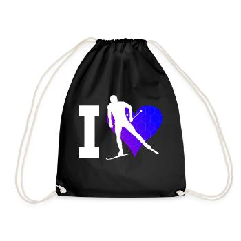 Langlauf Skating Langlauf Herren Damen Langlauf Cl - Turnbeutel - Schwarz - Vorne