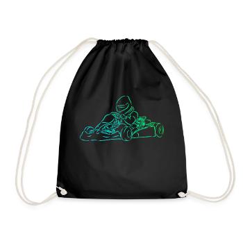 Kart Kart Driving Racing Kart Racing Cadeau - Sac de sport léger - noir - Devant