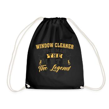Window Cleaner - The Legend - Turnbeutel - Schwarz - Vorne