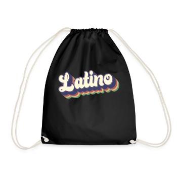 Latino - Stolze mexikanisch Spanisch Hispanic Root Men - Turnbeutel - Schwarz - Vorne