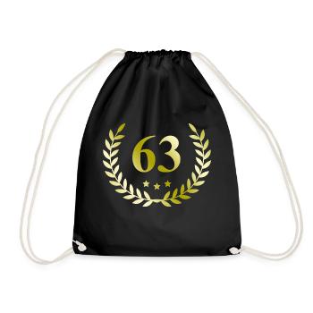 63 Couronne numérique - Sac de sport léger - noir - Devant