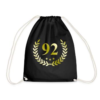 92 Couronne numérique - Sac de sport léger - noir - Devant