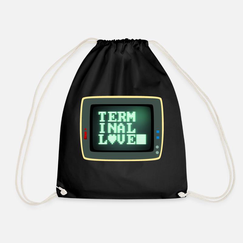 Terminal Love - Turnbeutel - Schwarz
