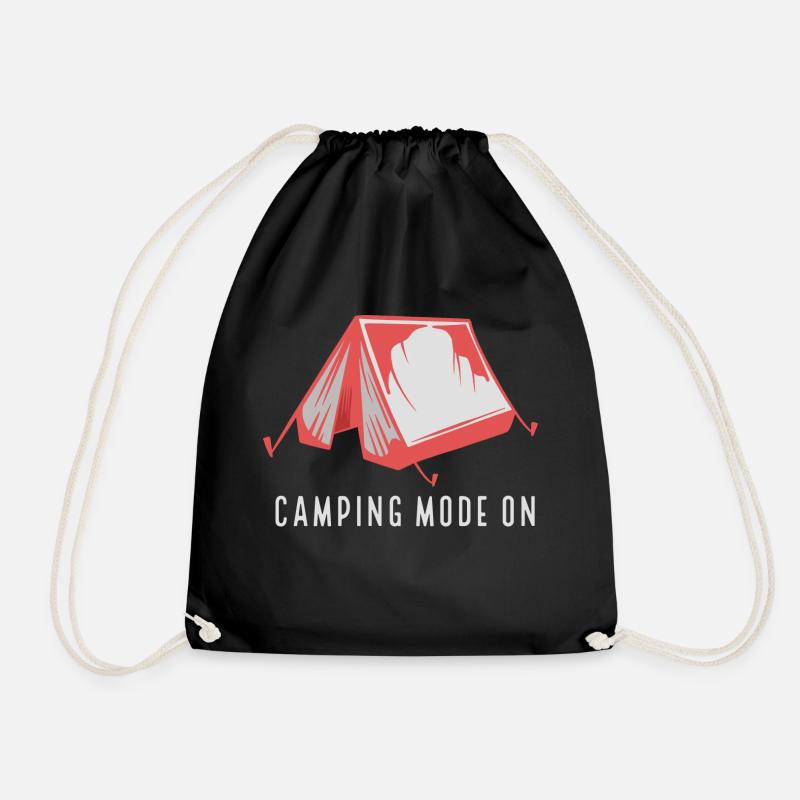 Camping Mode On - Turnbeutel - Schwarz
