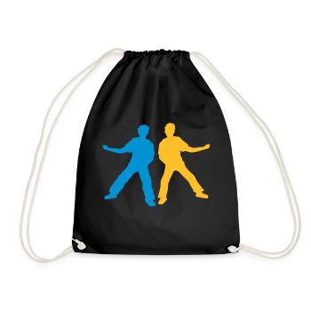 Team 2 Air Guitar Friends - Drawstring Bag - black - Front
