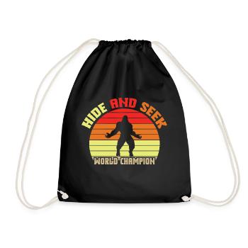 And Seek World Champion Bigfoot - Drawstring Bag - black - Front