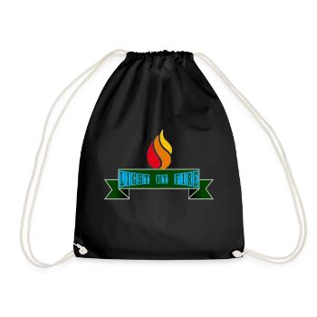 light my fire - Drawstring Bag - black - Front