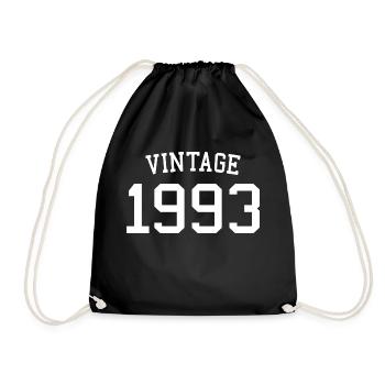 Millésime 1993 - 30 ans, cadeau 30e anniversaire - Sac de sport léger - noir - Devant