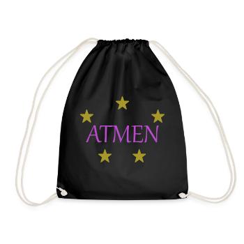 Atmen - Turnbeutel - Schwarz - Vorne