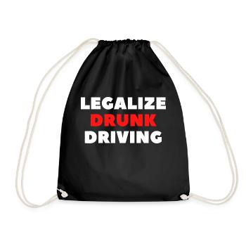 Legalize Drunk Driving - Sac de sport léger - noir - Devant