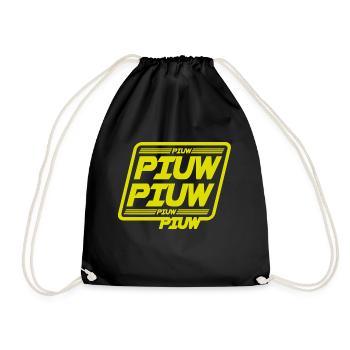 Piuw Piuw galaxy wars - Drawstring Bag - black - Front