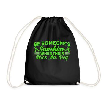 Santé mentale Green Loop Santé mentale - Sac de sport léger - noir - Devant