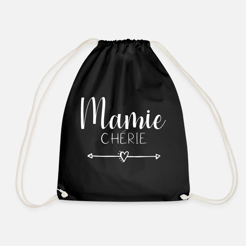 Granny darling - Drawstring Bag - black