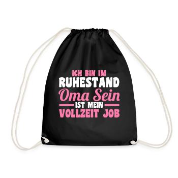 Großmutter Großmama Omi Oma - Turnbeutel - Schwarz - Vorne
