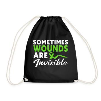 Anxiety Depression Mental Health - Drawstring Bag - black - Front
