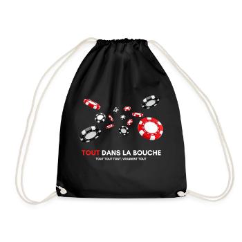 Tout dans la bouche - Sac de sport léger - noir - Devant