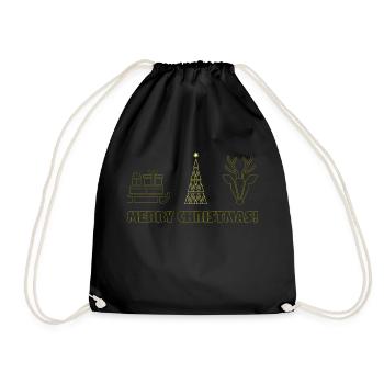 Joyeux Noëls - Sac de sport léger - noir - Devant